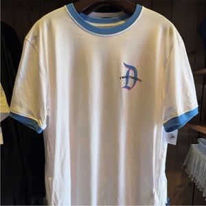 White and Blue Unisex T-Shirt